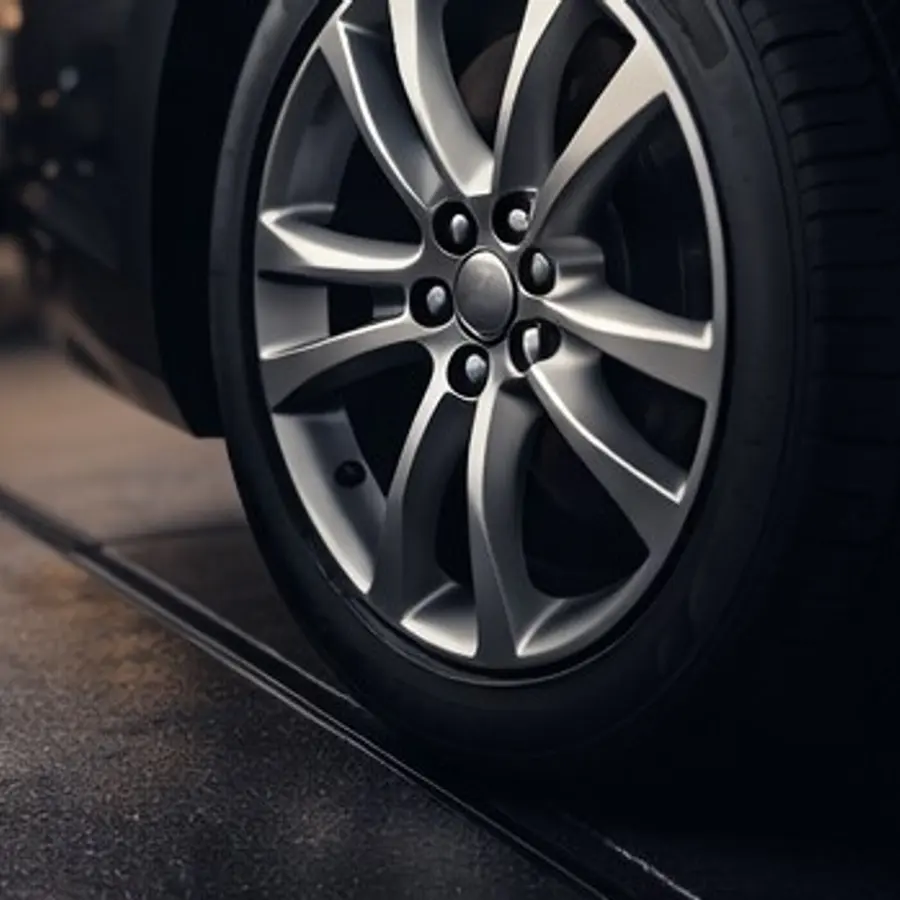 Tyre and wheel